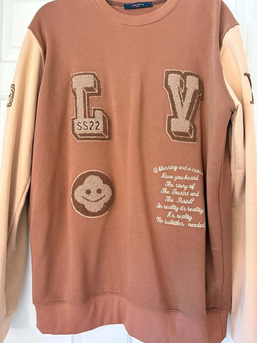 Louis Vuitton SS22 Tourist vs Purist Varsity Sweatshirt